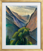 Gebirgsansicht (1930) by Alexander Kanoldt — gold frame