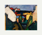 Häuser (1910) by Alexander Kanoldt — rolled canvas