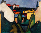 Häuser (1910) by Alexander Kanoldt — unframed