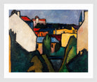 Häuser (1910) by Alexander Kanoldt — white frame