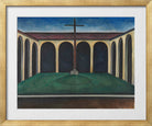Kreuzgang I (1913) by Alexander Kanoldt — gold frame