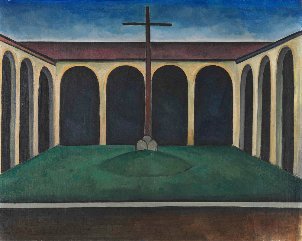 Kreuzgang I (1913) by Alexander Kanoldt — unframed