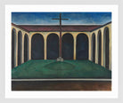 Kreuzgang I (1913) by Alexander Kanoldt — white frame