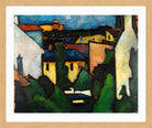 Nikolaiplatz (1910–1913) by Alexander Kanoldt — oak frame