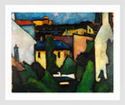 Nikolaiplatz (1910–1913) by Alexander Kanoldt — white frame