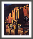 Olevano (1924) by Alexander Kanoldt — dark grey frame