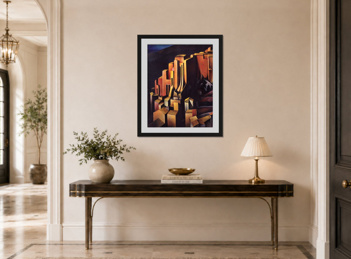 Olevano (1924) by Alexander Kanoldt — hallway