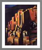 Olevano (1924) by Alexander Kanoldt — light grey frame