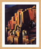 Olevano (1924) by Alexander Kanoldt — oak frame