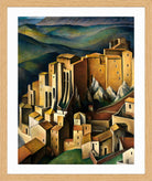 Olevano (1927) by Alexander Kanoldt — oak frame