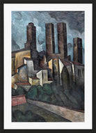 San Gimignano (1916) by Alexander Kanoldt — black frame