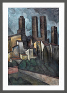 San Gimignano (1916) by Alexander Kanoldt — dark grey frame