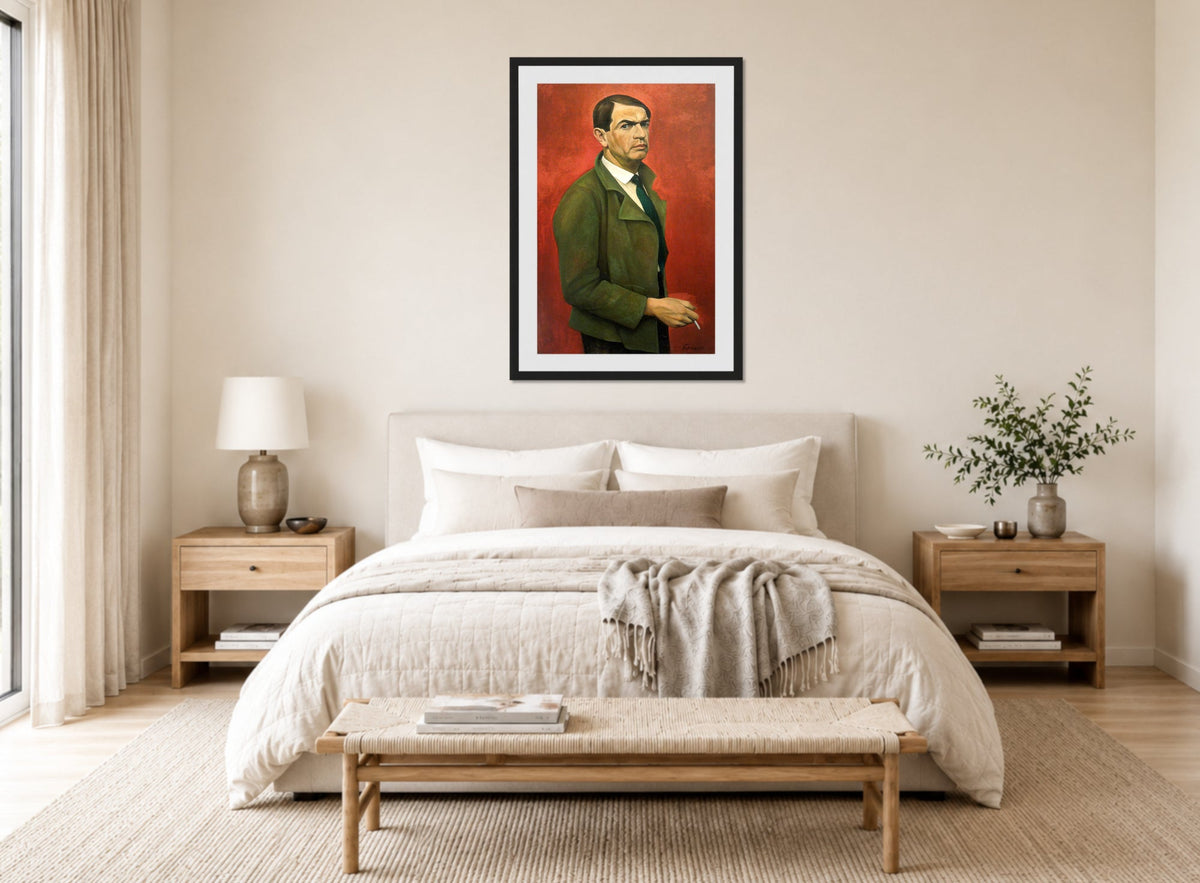 Self-Portrait (1929) by Alexander Kanoldt — bedroom