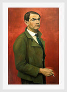 Self-Portrait (1929) by Alexander Kanoldt — white frame