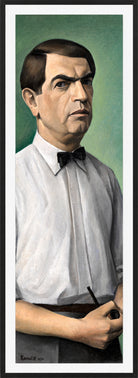 Self-Portrait (1930) by Alexander Kanoldt — black frame