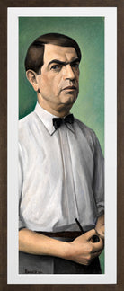 Self-Portrait (1930) by Alexander Kanoldt — brown frame