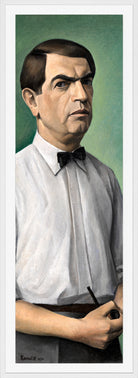 Self-Portrait (1930) by Alexander Kanoldt — white frame