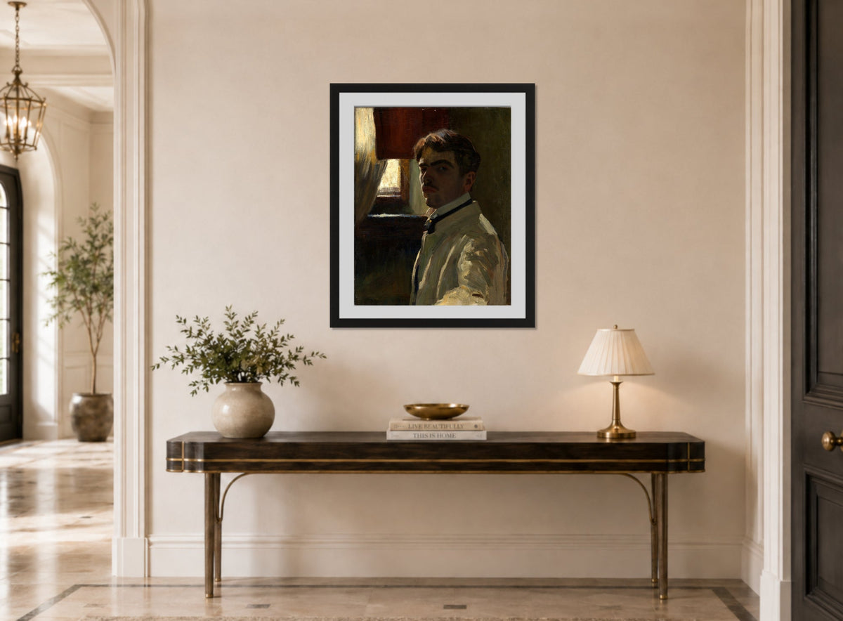 Self-Portrait by Alexander Kanoldt — hallway