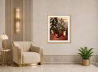 Still Life (1926) — Rubber Plant and Aloe by Alexander Kanoldt — art deco roomset