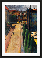 Straßenbild I (1913) by Alexander Kanoldt — black frame