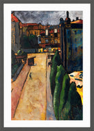 Straßenbild I (1913) by Alexander Kanoldt — dark grey frame