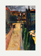 Straßenbild I (1913) by Alexander Kanoldt — rolled canvas
