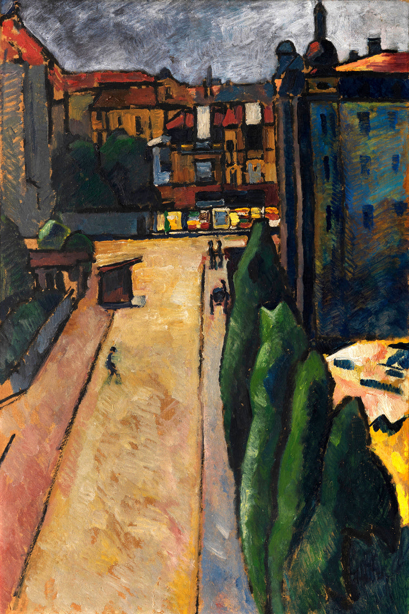 Straßenbild I (1913) by Alexander Kanoldt — unframed