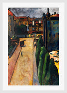 Straßenbild I (1913) by Alexander Kanoldt — white frame