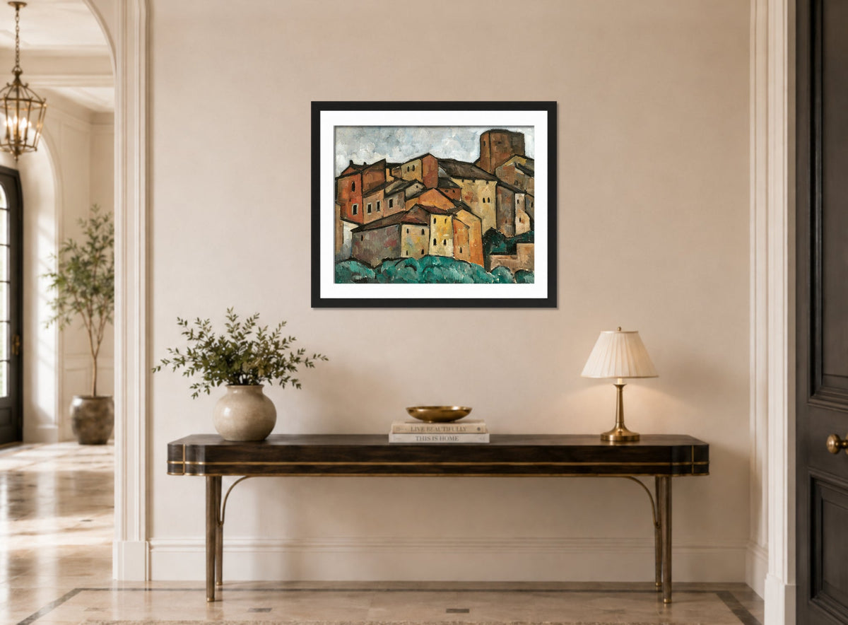 Studie San Gimignano (1913) by Alexander Kanoldt — hallway