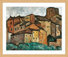 Studie San Gimignano (1913) by Alexander Kanoldt — oak frame