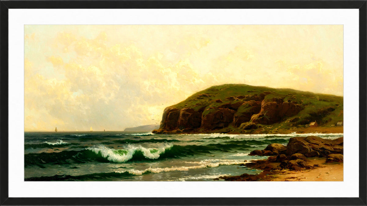 Alfred Thompson Bricher, A Fair Day on the Coast — black frame