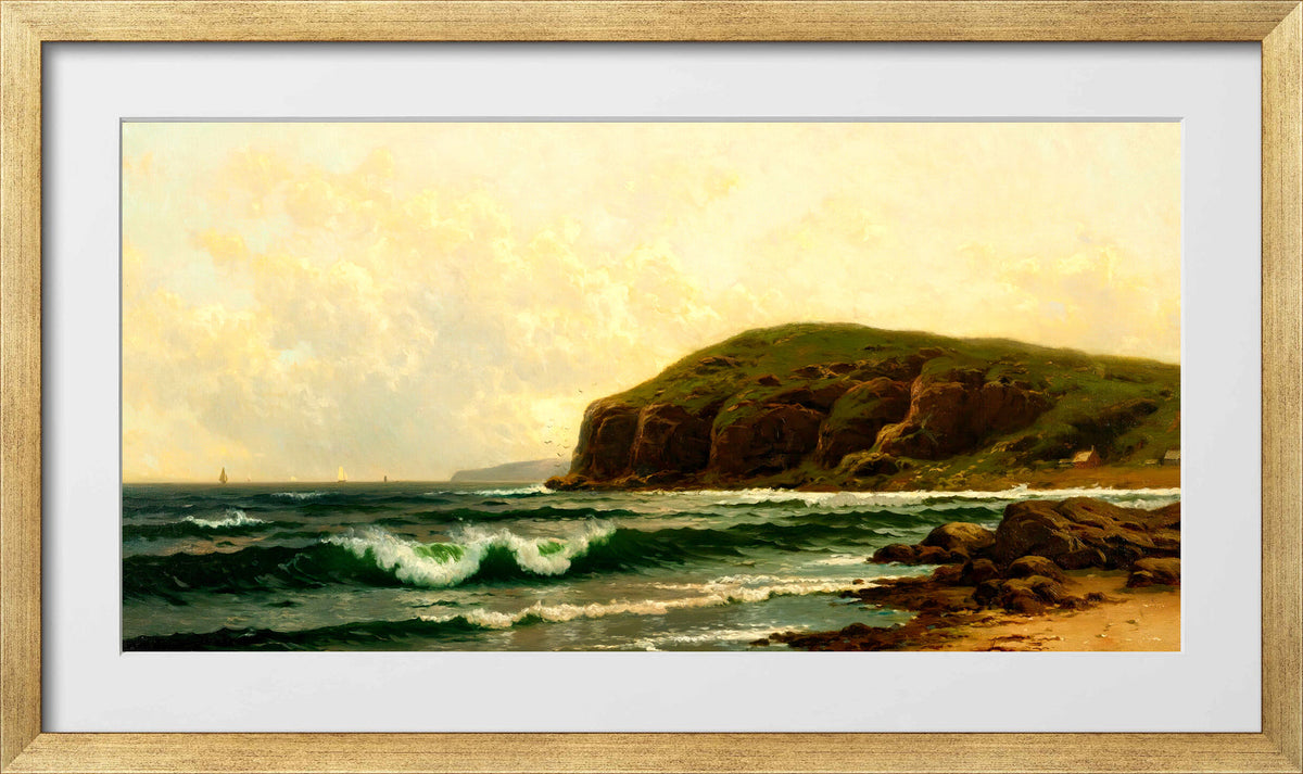 Alfred Thompson Bricher, A Fair Day on the Coast — gold frame