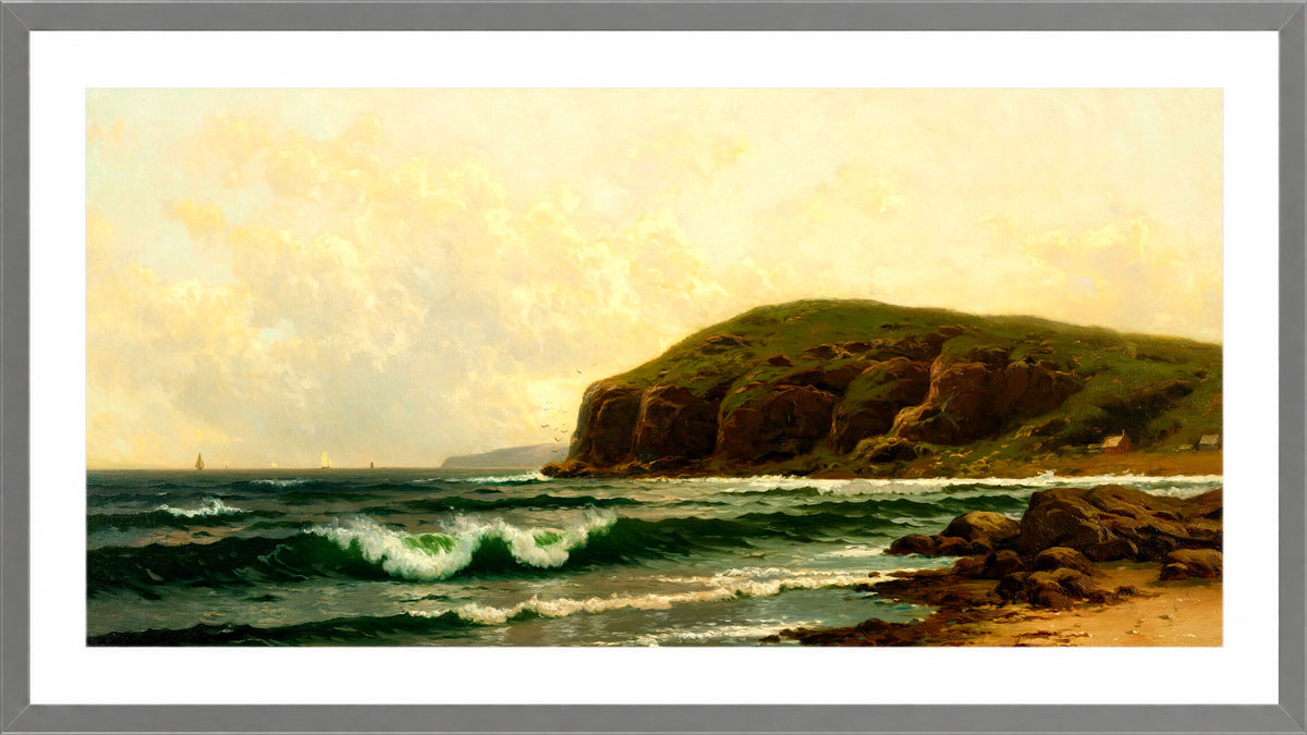 Alfred Thompson Bricher, A Fair Day on the Coast — light grey frame