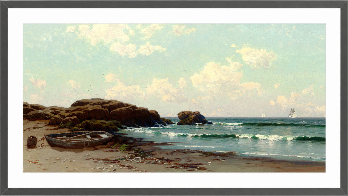 Alfred Thompson Bricher, Afternoon by the Ocean — dark grey frame