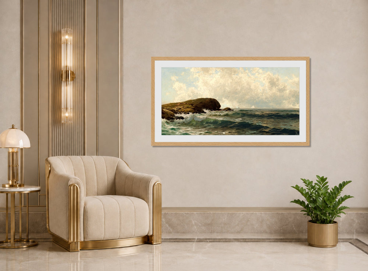 Alfred Thompson Bricher, Afternoon Surf — art deco roomset