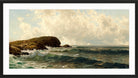 Alfred Thompson Bricher, Afternoon Surf — black frame