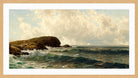 Alfred Thompson Bricher, Afternoon Surf — oak frame
