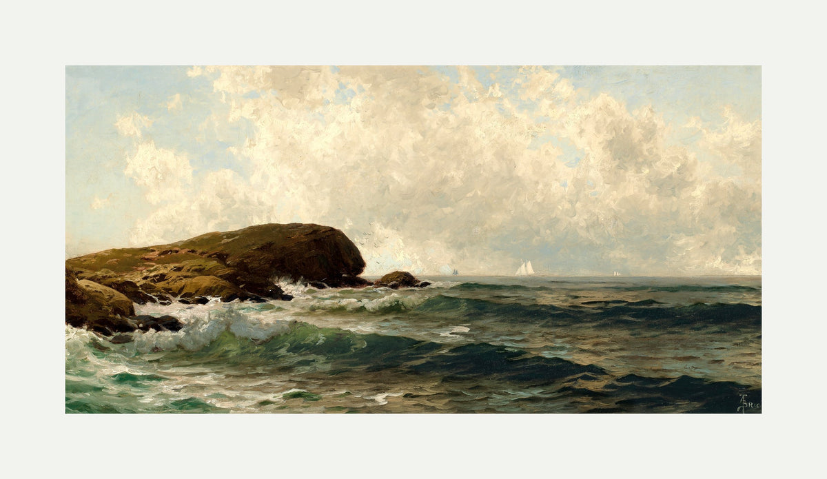 Alfred Thompson Bricher, Afternoon Surf — rolled canvas