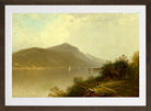 Alfred Thompson Bricher, Along the Hudson River (1872) — brown frame