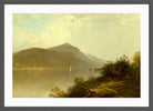 Alfred Thompson Bricher, Along the Hudson River (1872) — dark grey frame