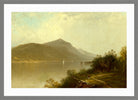 Alfred Thompson Bricher, Along the Hudson River (1872) — light grey frame