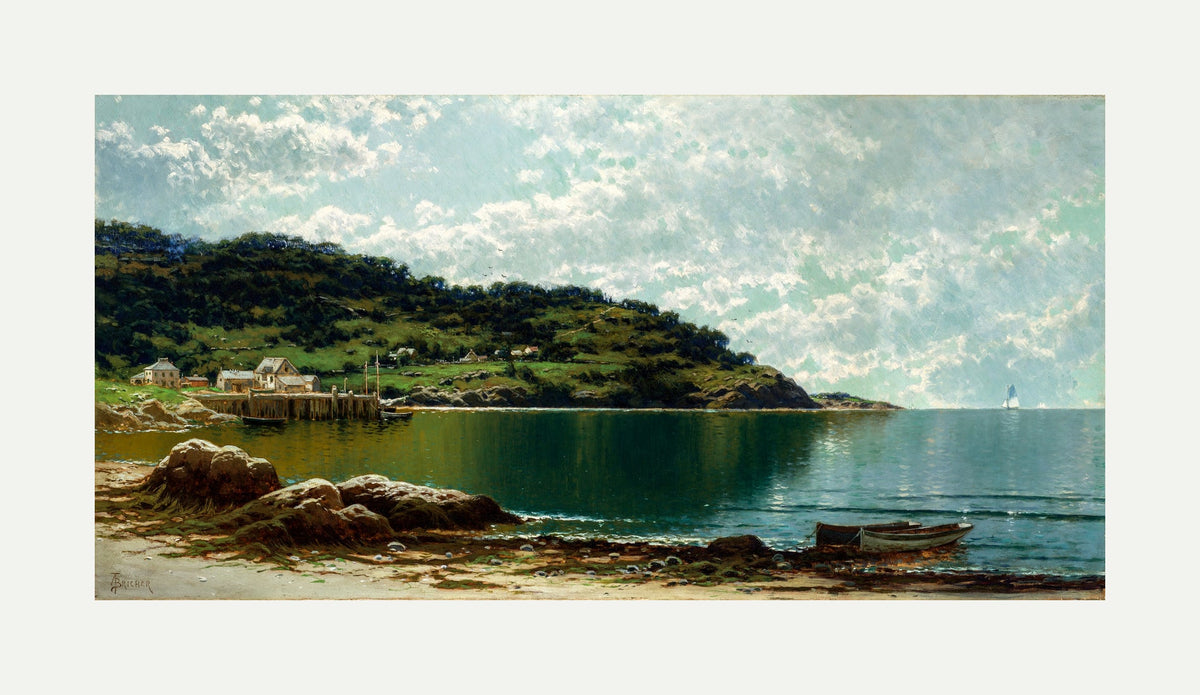 Alfred Thompson Bricher, Along the Maine Coast (1885) — rolled canvas