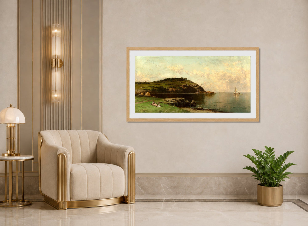 Alfred Thompson Bricher, At Water’s Edge — art deco roomset