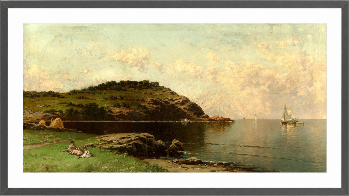 Alfred Thompson Bricher, At Water’s Edge — dark grey frame