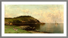 Alfred Thompson Bricher, At Water’s Edge — light grey frame
