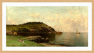 Alfred Thompson Bricher, At Water’s Edge — oak frame
