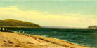 Alfred Thompson Bricher, Beach and Bay with Sailboats — unframed