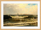 Alfred Thompson Bricher, Breaking Waves (circa 1882) — oak frame