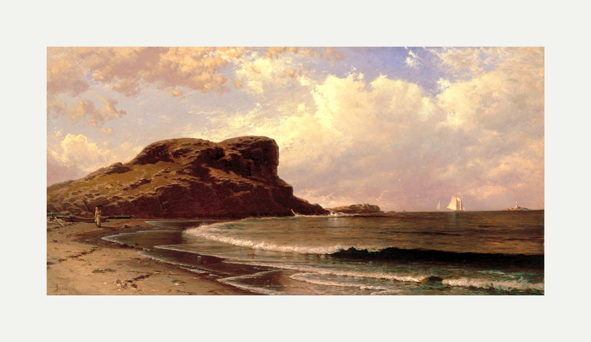 Alfred Thompson Bricher, Castle Rock, Nahant, Massachusetts — rolled canvas