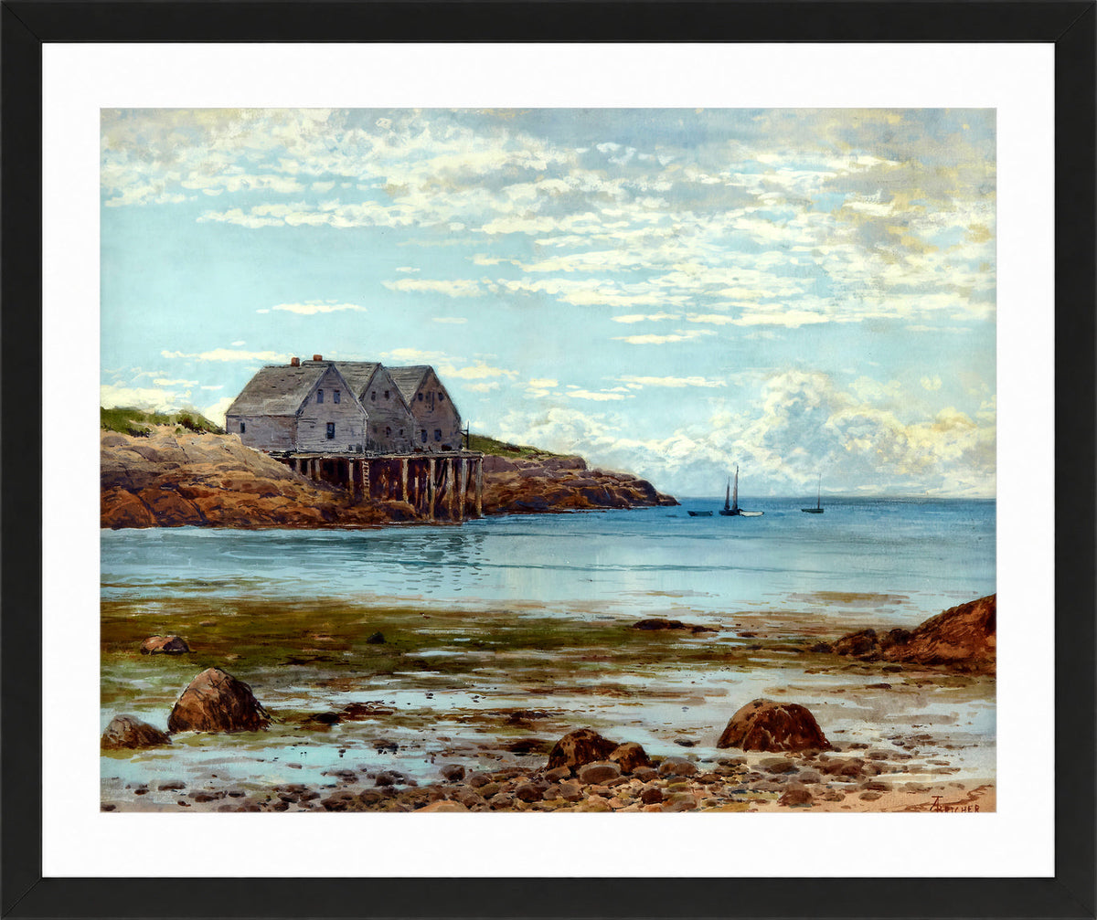 Alfred Thompson Bricher, Coastal View — black frame